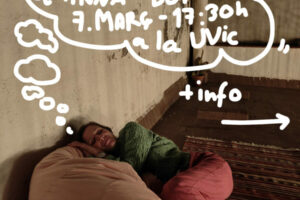 Cartell de "Performance", d'Anna Dot, a la Universitat de Vic (07/03/2024)